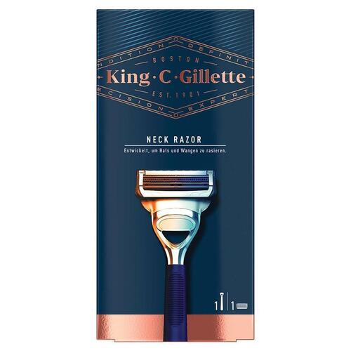 King C Gillette Neck Razor + 1 Razor Blade Refill