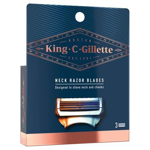 King C Gillette Neck Razor Blades 3 Pack