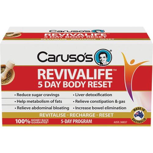 Carusos Revivalife 5 Day Reset Kit 30 Tablets