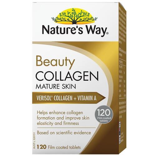 Natures Way Beauty Collagen Mature Skin 120 Tablets