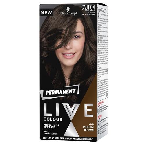 Schwarzkopf Live Colour Permanent 4.0 Medium Brown