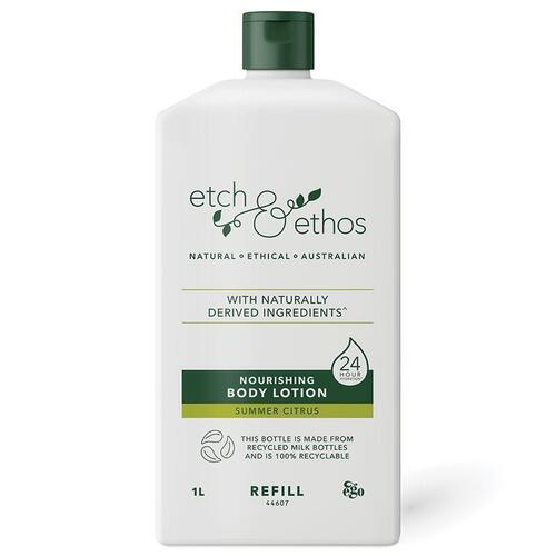 Etch & Ethos Nourishing Summer Citrus Body Lotion 1 Litre Refill