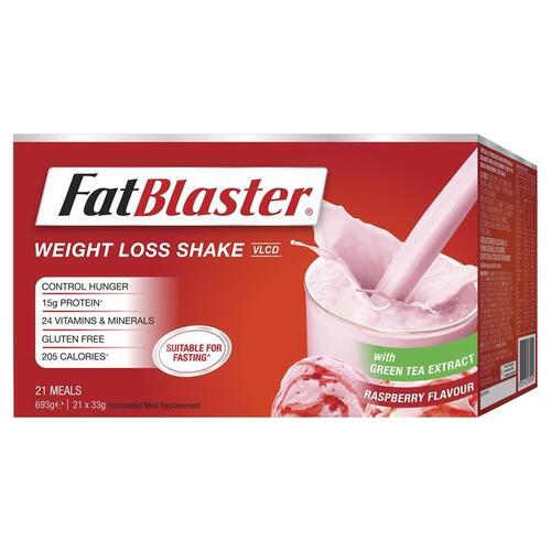 Naturopathica Fatblaster Weight Loss Shake Raspberry 21 x 33g Sachets