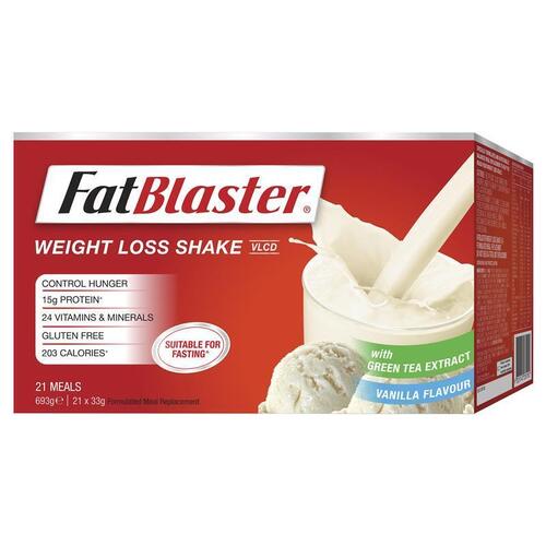Naturopathica Fatblaster Weight Loss Shake Vanilla 21 x 33g Sachets