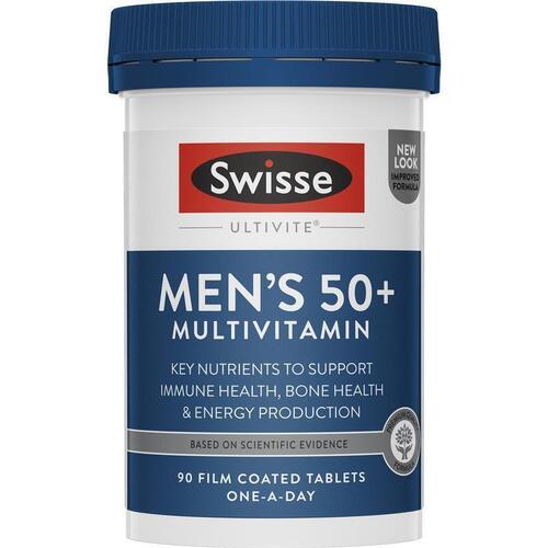Swisse Mens Ultivite 50+ 90 Tablets For Men's General Health