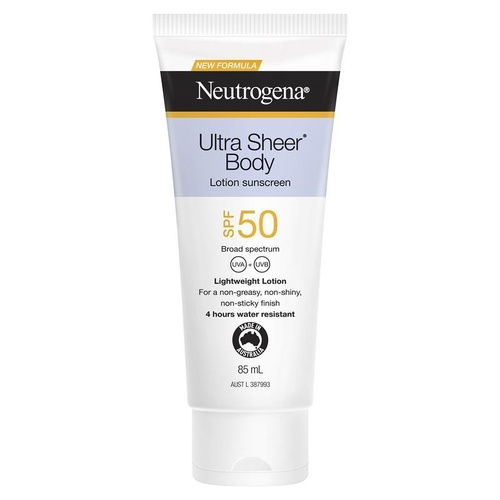 Neutrogena Ultra Sheer Body Lotion Sunscreen SPF 50 85ml