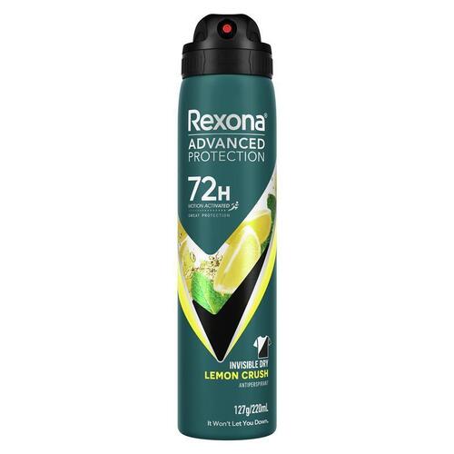 Rexona For Men Antiperspirant Advanced Invisible Lemon Crush & Peppermint 220ml