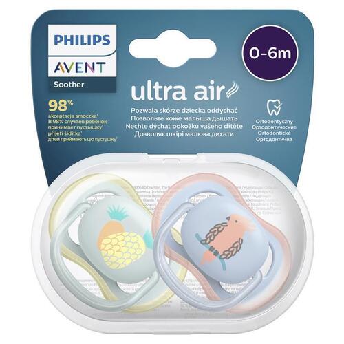 Avent Ultra Air Soother 0-6 Months Deco Mixed 2 Pack