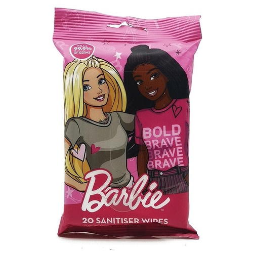 Barbie Antibacterial Wipes 20 Pack