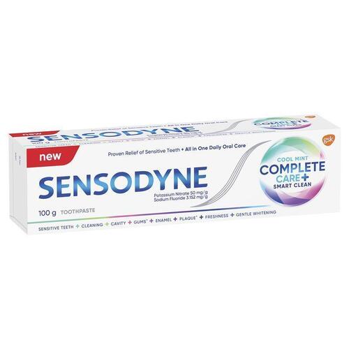 Sensodyne Toothpaste Complete Care + Smart Clean Cool Mint 100g