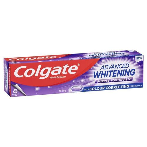 Colgate Toothpaste Advanced Whitening Purple 120g