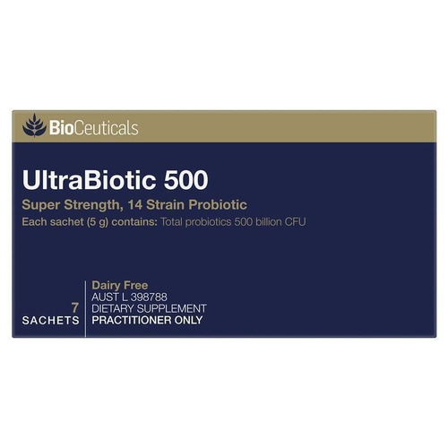 Bioceuticals UltraBiotic 500 7 Sachets Fridge Line
