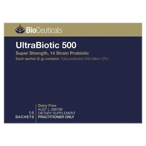 Bioceuticals UltraBiotic 500 14 Sachets Fridge Line