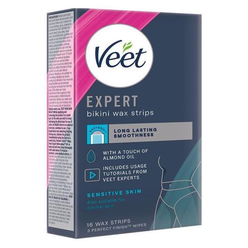 Veet Expert Cold Wax Strips Bikini 16 Pack