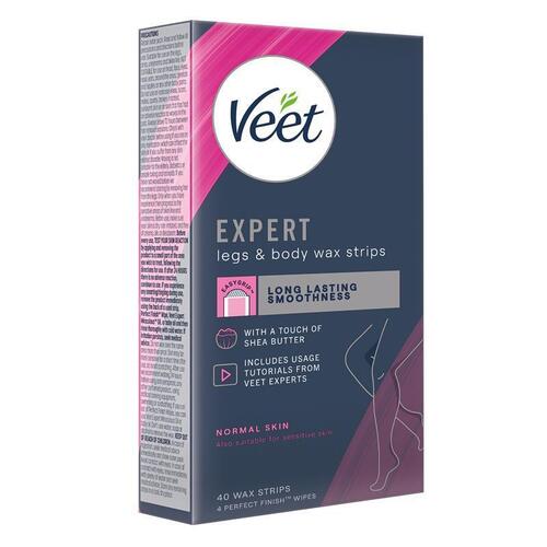 Veet Expert Cold Wax Leg & Body 40 Pack