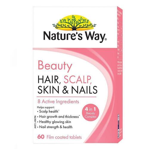 Nature's Way Beauty Hair Scalp Skin & Nails 60 Tablets
