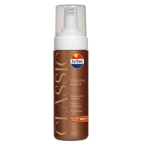 Le Tan Classic Tan Self Tanning Foam Medium Dark 180ml