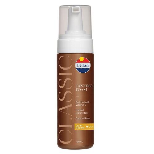 Le Tan Classic Tan Self Tanning Foam Light Medium 180ml