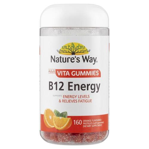 Nature's Way Adult Vita Gummies B12 Energy 160 Gummies Exclusive Size