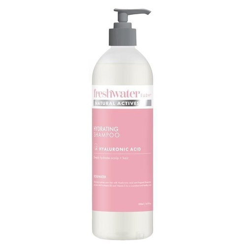 Freshwater Farm Hydrating Hyaluronic Shampoo Rosewater 500ml