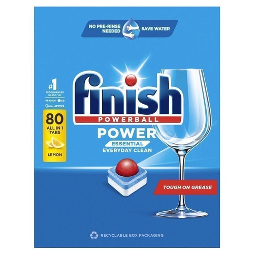 Finish Power Essentials Lemon 80 Tablets