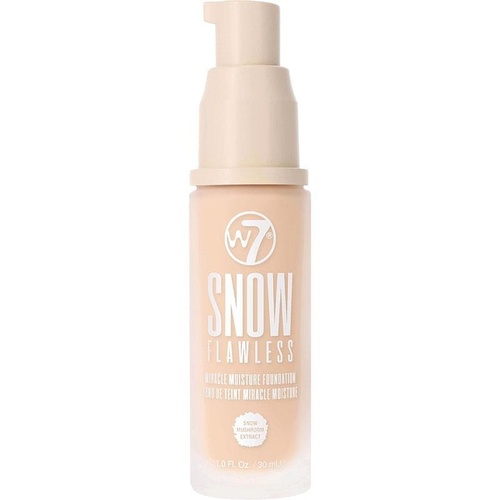 W7 Snow Flawless Miracle Moisture Foundation Sand Beige