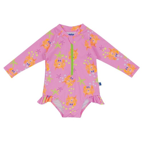 Bambi Mini Co. x SWIM - Splash Happy Swimsuit one piece - Pink Crab - 12-18mths