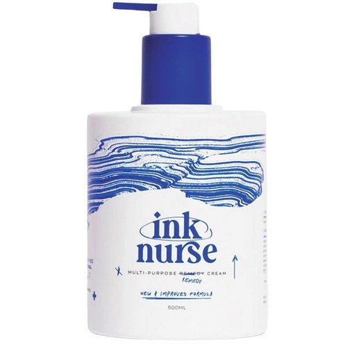 Ink Nurse Tattoo Aftercare + Multipurpose Remedy Cream Pump 500ml