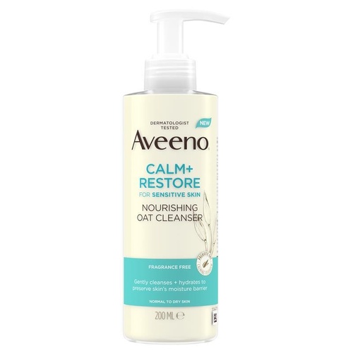 Aveeno Face Calm and Restore Nourishing Oat Cleanser 200ml