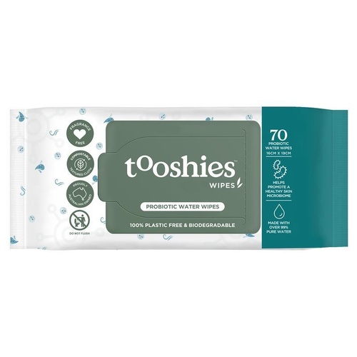 Tooshies Probiotic Water Wipes 70pk