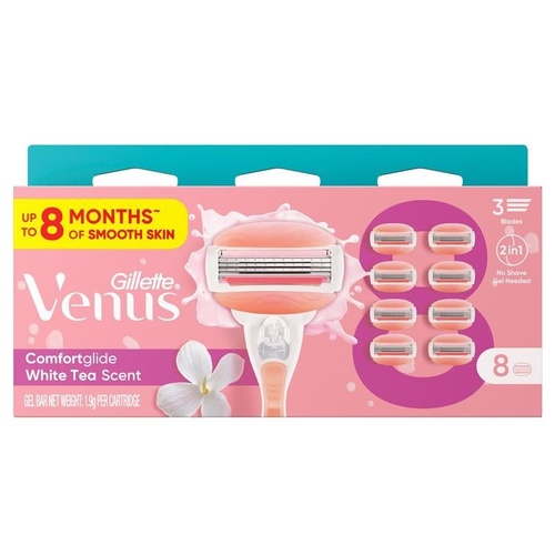 Gillette Venus Comfortglide Breeze Gel bars Women's Razor Blade Refills
