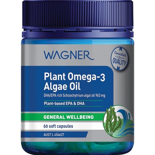 Wagner Plant Omega-3 Algae Oil 60 Capsules
