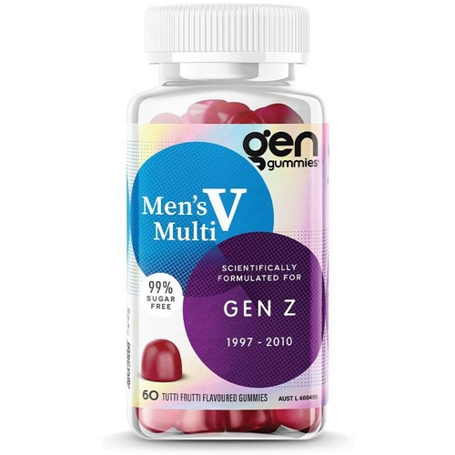 GEN Z Gummies Men's Multivitamin Tutti Frutti 60 Pack