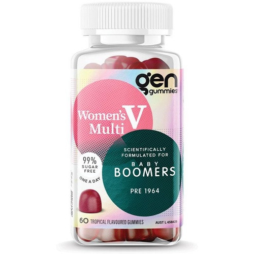 GEN Baby Boomer Gummies Women's Multivitamin Tropical 60 Pack