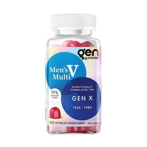 GEN X Gummies Men's Multivitamin Watermelon 60 Pack