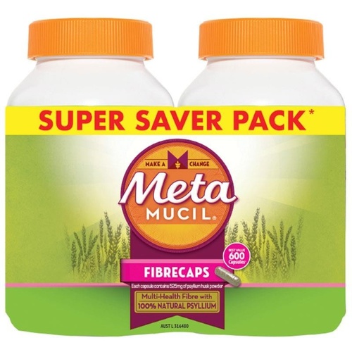 Metamucil FibreCaps 300+300 Bundle Pack