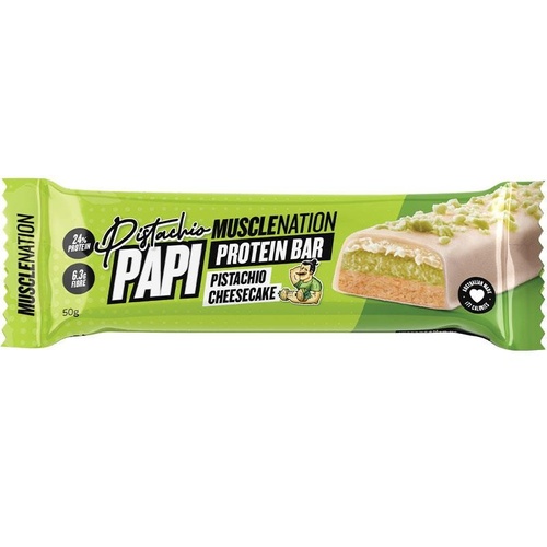 Muscle Nation Pistachio Papi Protein Bar 50g