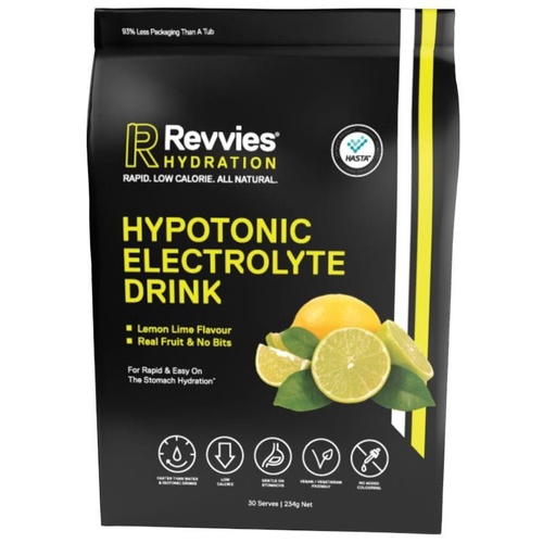Revvies Hydration Hypotonic Electrolyte Drink Lemon Lime 234g