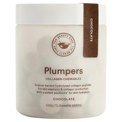 The Beauty Chef Plumpers Chocolate Collagen Peptides 75 Chewable Tablets