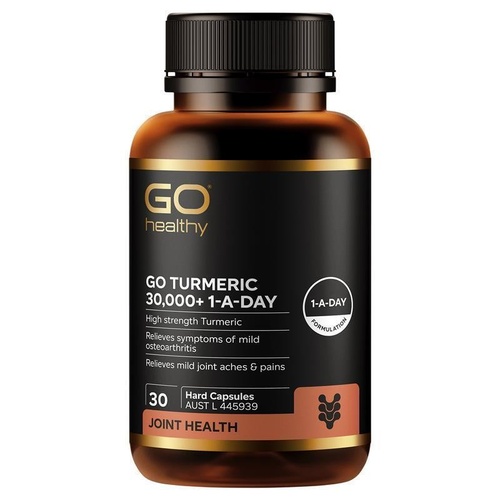 GO Healthy Turmeric 30000+ 1-A-DAY 30 Hard Capsules