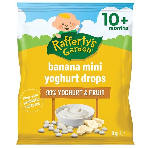 Raffertys Garden Mini Yoghurt Drops Banana 8g