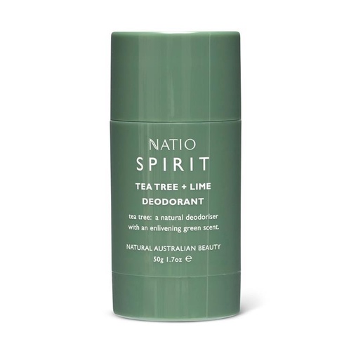Natio Spirit Tea Tree + Lime Roll-On Deodorant 50g