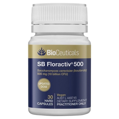 BioCeuticals SB Floractiv 500 30 Capsules NEW