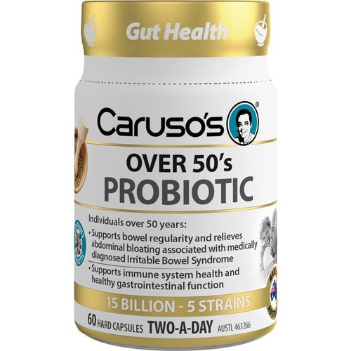 Carusos Probiotic - Over 50s 60 Capsules