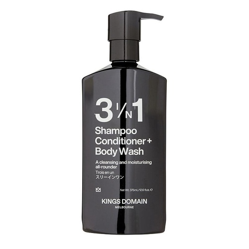 Kings Domain 3 in 1 Shampoo Conditioner + Body Wash 375ml
