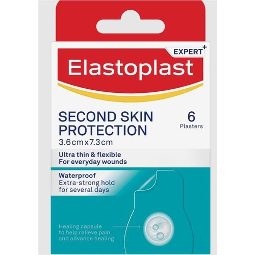 Elastoplast Second Skin Protection Strips 3.6cm x 7.3cm 6 Pack