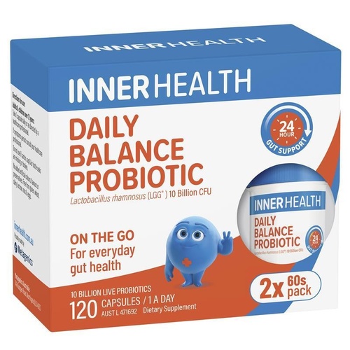 Inner Health Daily Balance Probiotic 120 Capsules