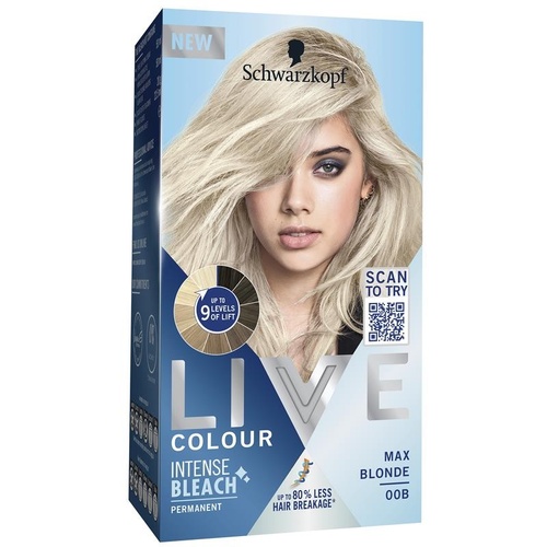 Schwarzkopf Live Colour Permanent Intense Bleach Max Blonde 00B
