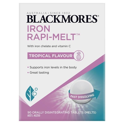 Blackmores Iron Rapi-Melt 90 Tablets