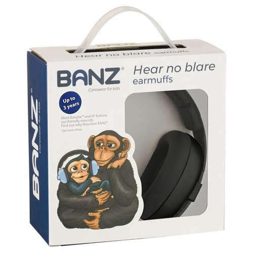 Banz Ear Muffs Mini 0-2 Years Black
